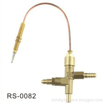 Factory price safe high quality gas heater brass extension nipple fitting valve